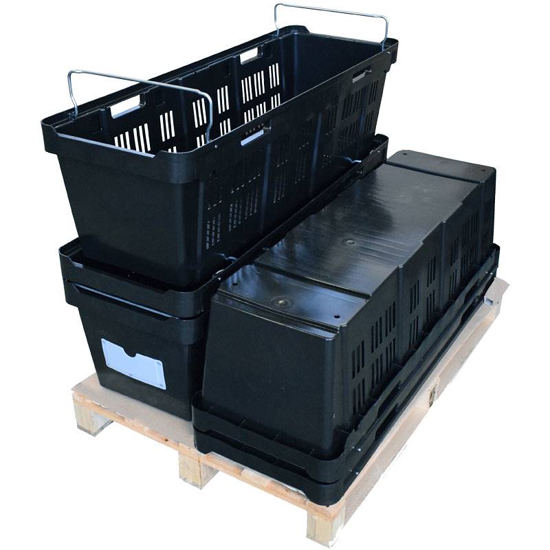Universal container for cut flower transport, Color: black, Box: 200 штук