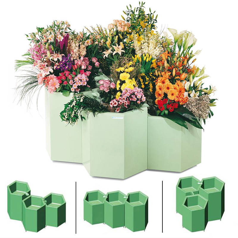 Espositore refrigerato Fior d'acqua, Set Espositivo: Set 3 vasche - LEONARDO, Optional: Standard