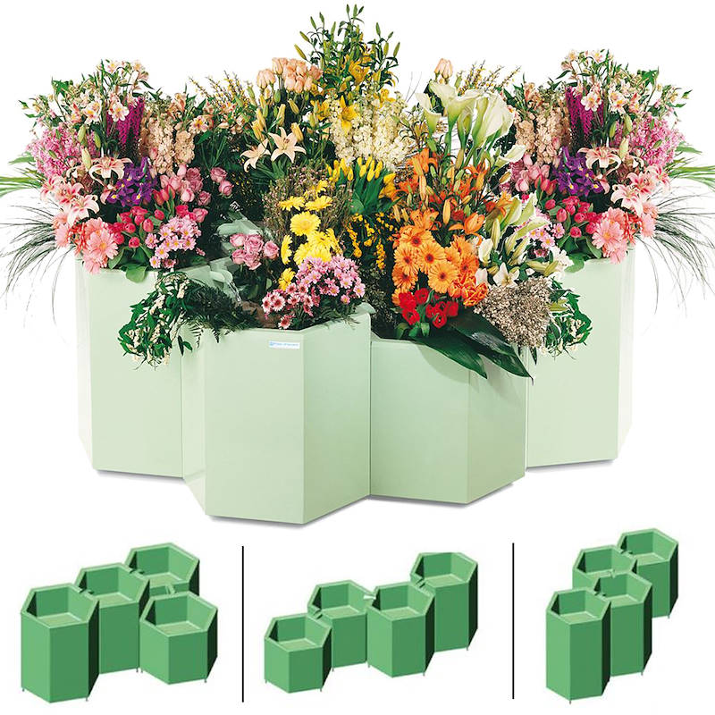 Espositore refrigerato Fior d'acqua, Set Espositivo: Set 4 vasche - LEONARDO, Optional: Standard