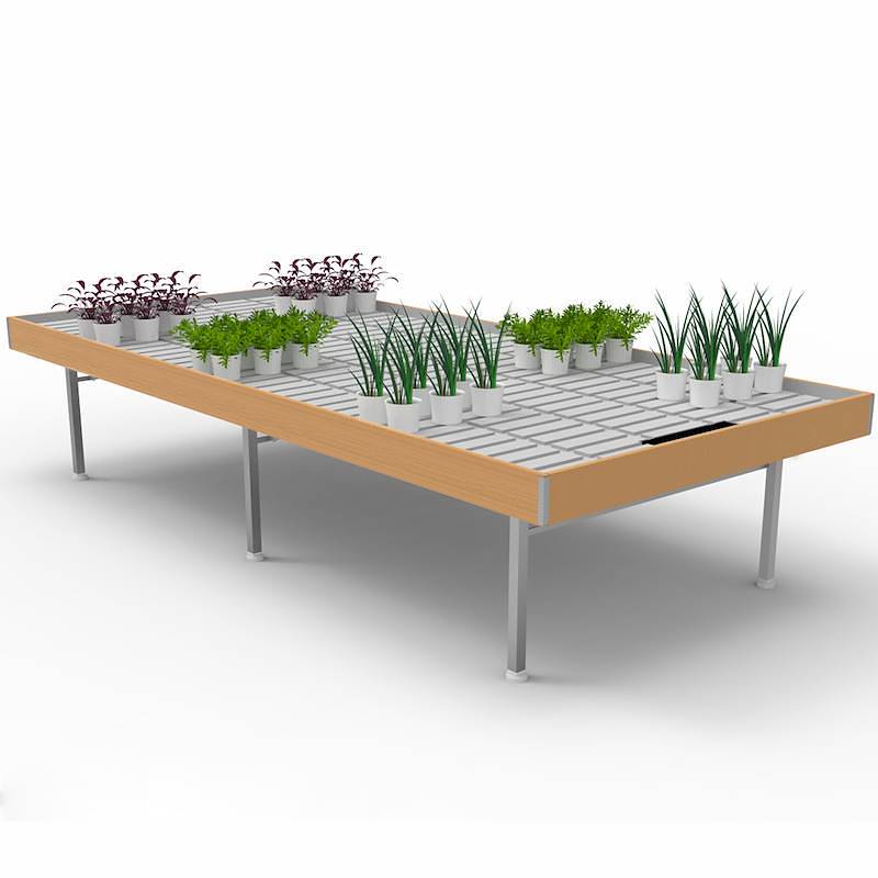 Bench, wood line AMOR, Size: 1660 mm x 3060 mm, Height: h 750 mm, Color: Natural Wood, Box: 5 units