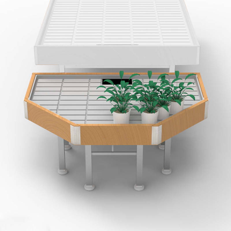 End Cap, Wood line AMOR, width: 1260 mm, Color: Natural Wood