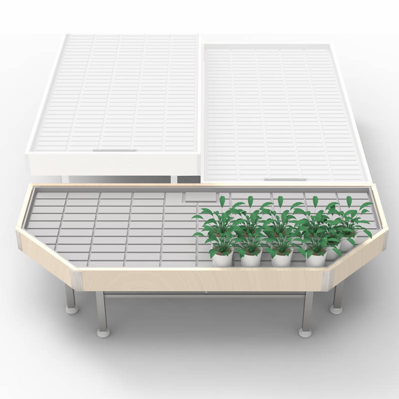 End Cap, Wood line AMOR, width: 1660 mm, Color: White wood