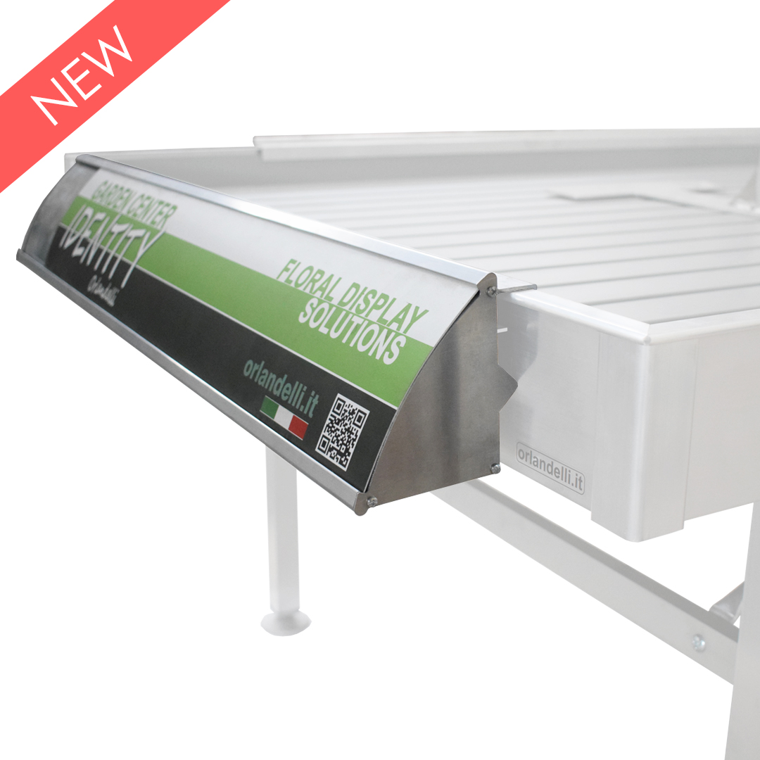 Panneau publicitaire en aluminium pour table, Dimension: L. 2940 mm - Pour côté banc de 3030 mm, Paquet: 2 pièces