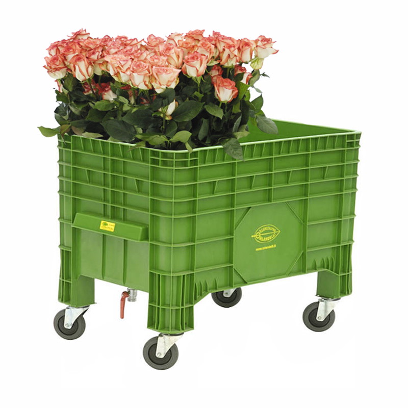 Carrito para flores cortadas, Litros: 300 Lt, Paquete: 1 pieza