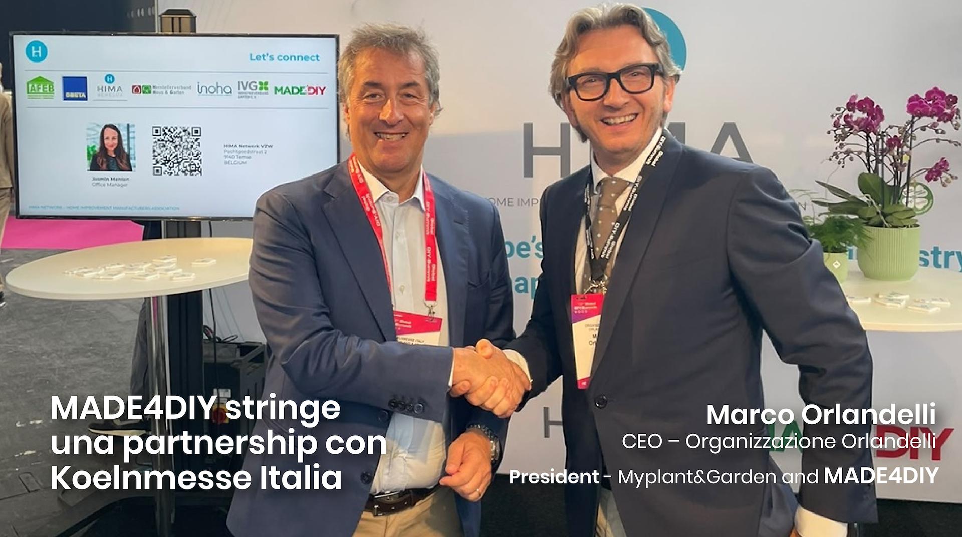MADE4DIY stringe una partnership con Koelnmesse Italia