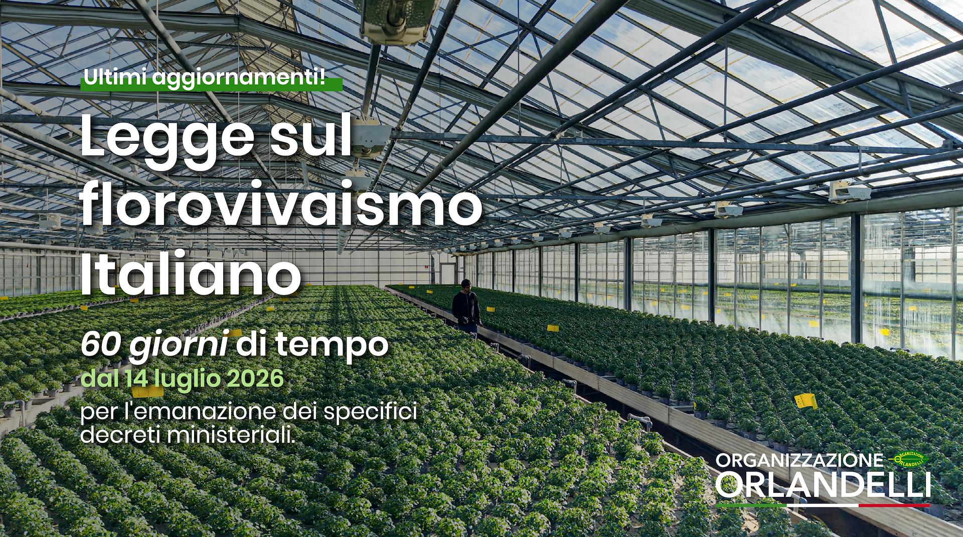 Nuova legge sul Florovivaismo: le novità per Vivai e Garden Center