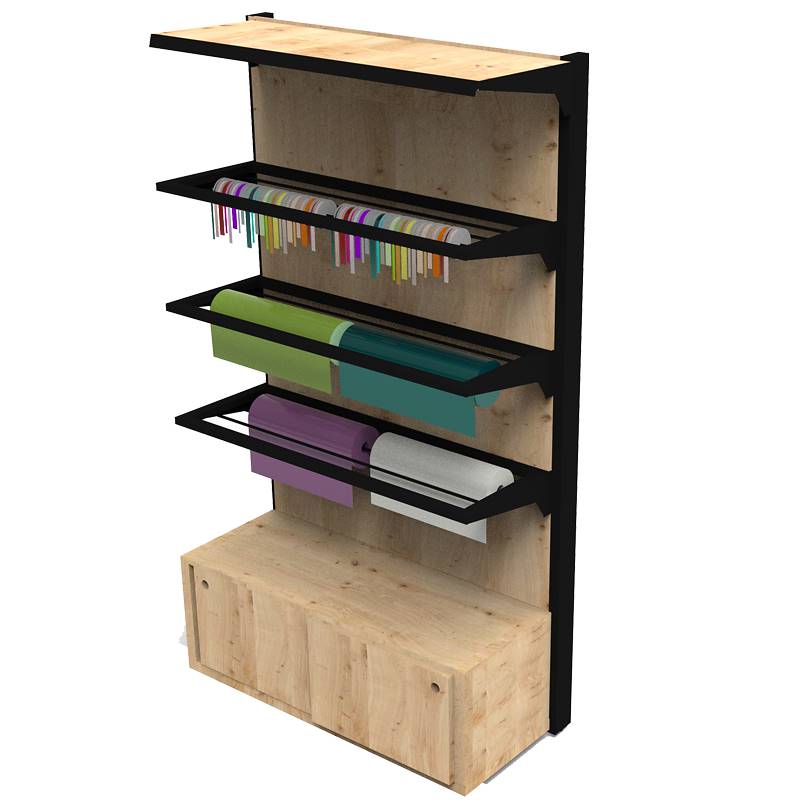 Wood shelving for packing with adjustable shelves AMOR, Size: 120 x 60 cm, Height: h 220 cm, Box: 2 modules