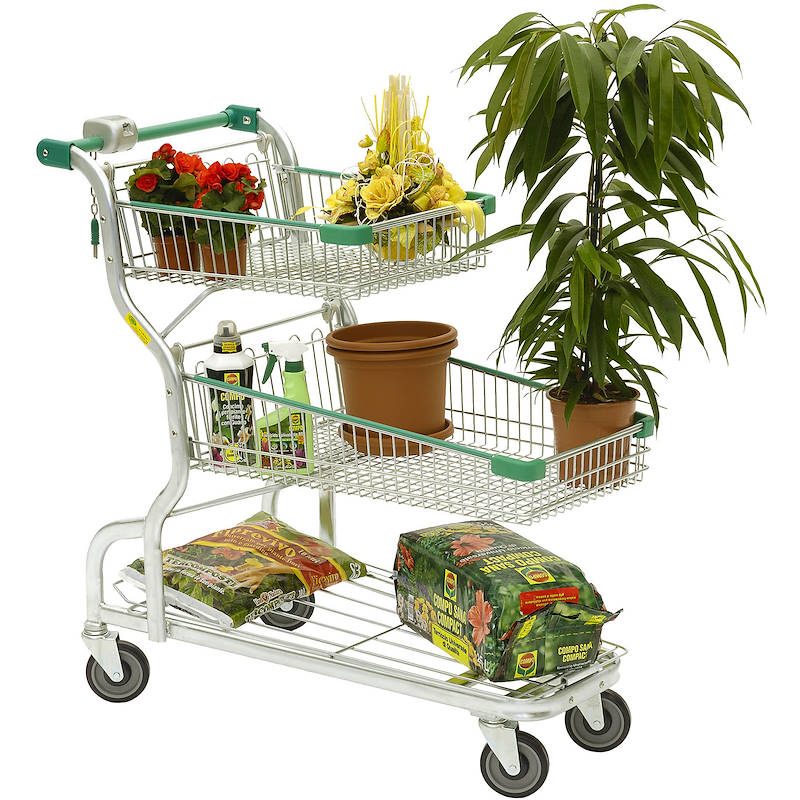 Shopping cart "Garden flor 3 shelves"
