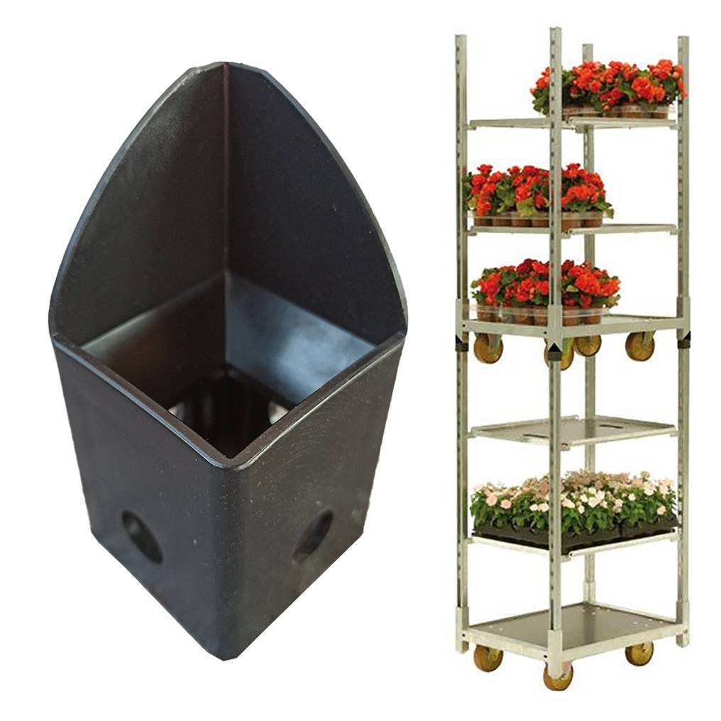 Tapas de postes para minicarros apilables, Paquete: 480 piezas