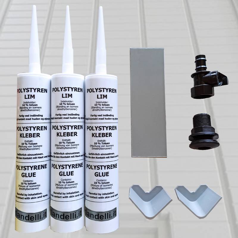 Kit riparazione vasche a flusso e riflusso, Optional: Angolare vasca
