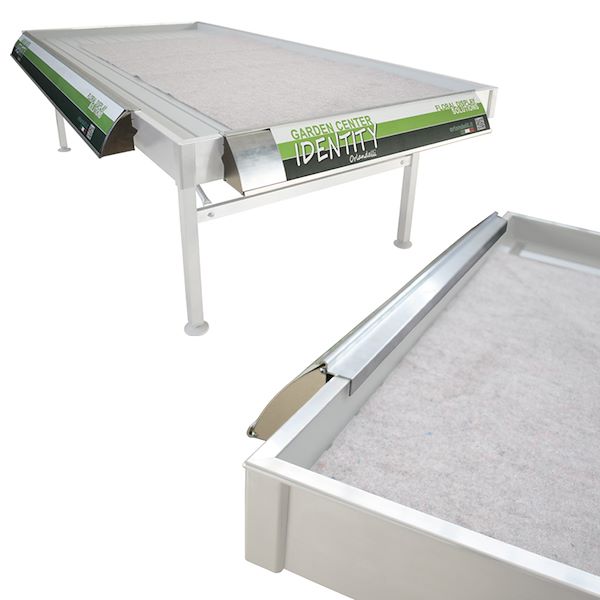 Panneau publicitaire en aluminium pour table