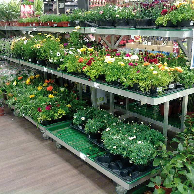 2 level wall display stand