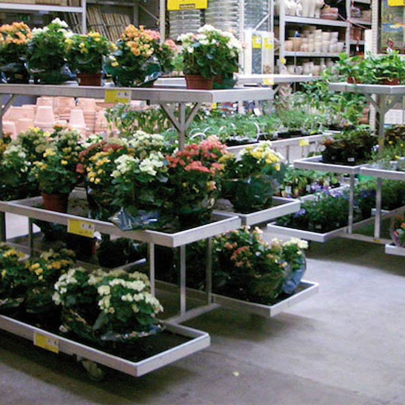 2 level wall display stand