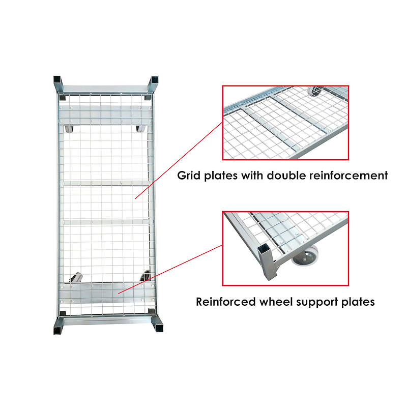 Wire-mesh trolley