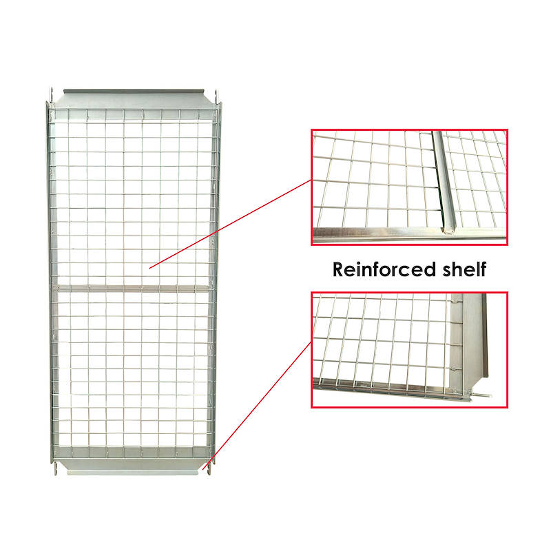 Wire-mesh shelf