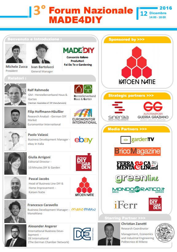 3° Forum Nazionale MADE4DIY