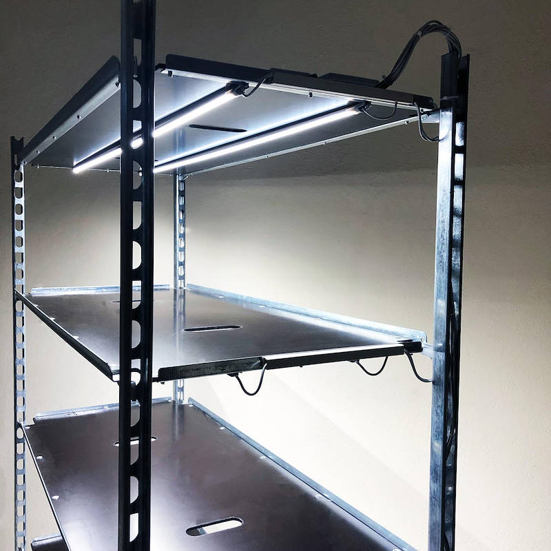 Carrello DC con kit luci led per GERMINAZIONE E INNESTO