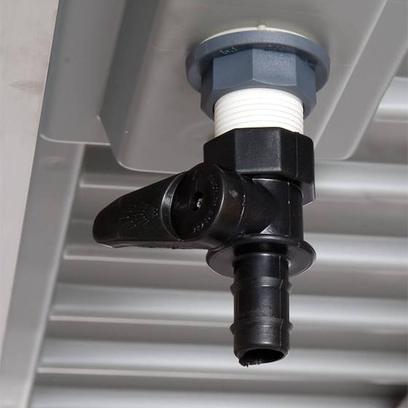 geschweißte Aluminium-Verkaufstisch auf Rädern