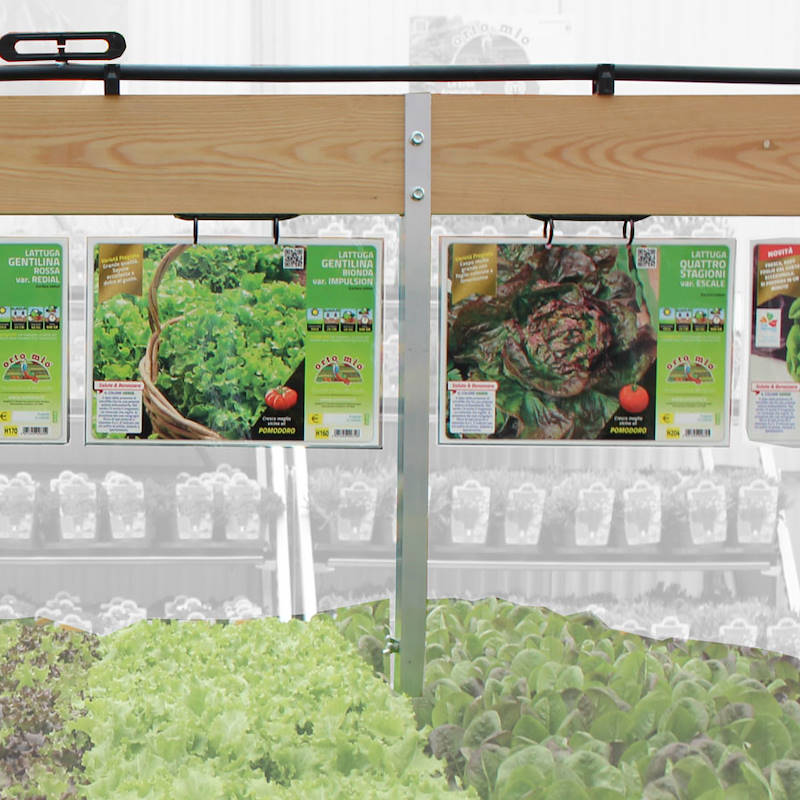 Barre porte-fiches en bois