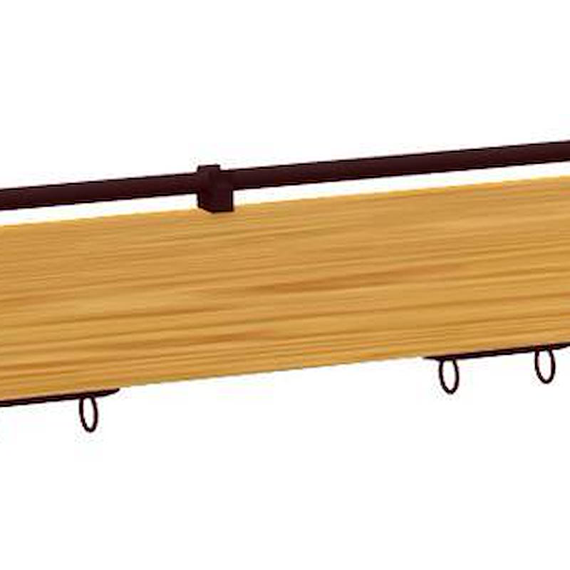 Porta gráfica en madera con soporte regulable en altura