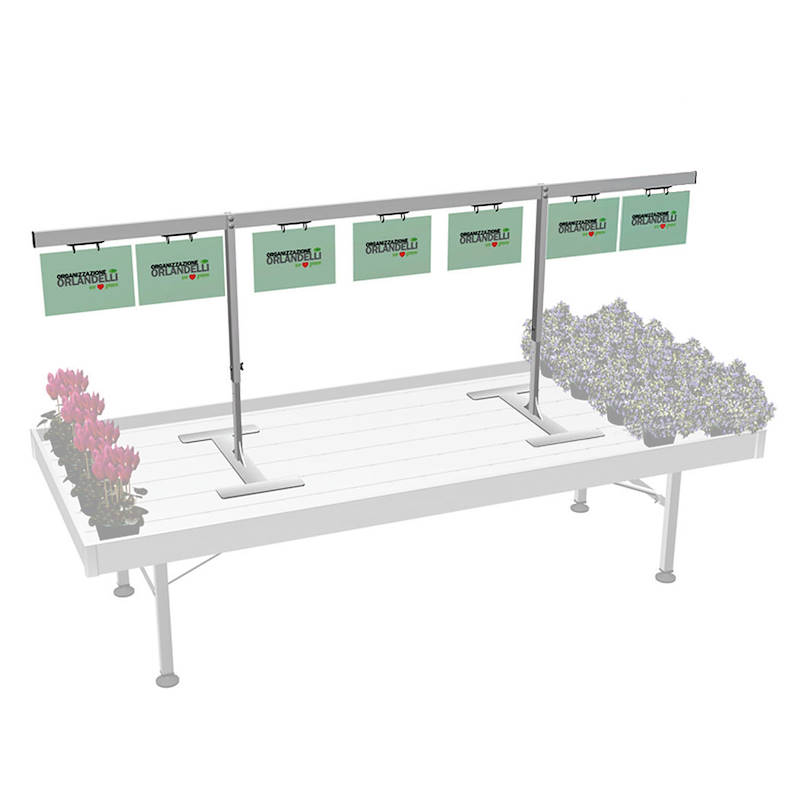 Barra porta schede in alluminio