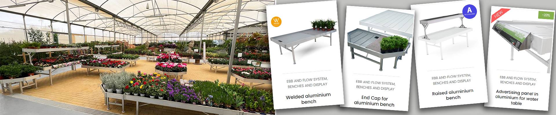 EBB AND FLOW WATER TABLES AND DISPLAYS