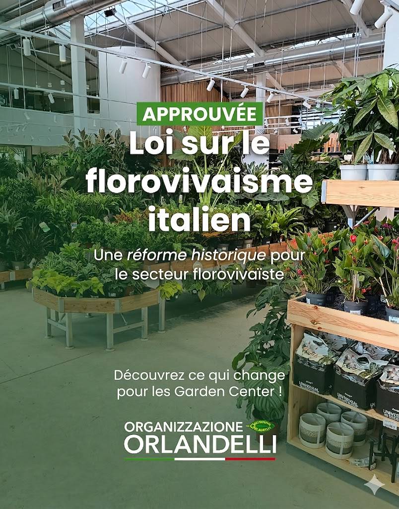 La nouvelle loi sur l'horticulture et le secteur des jardineries italiennes.