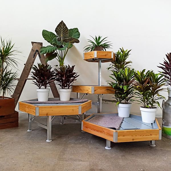 Table hexagonale Ligne en Bois AMOR