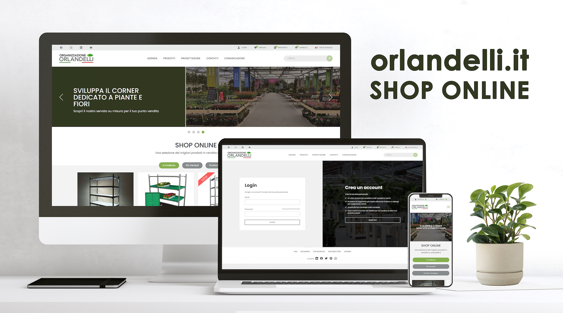 Nuovo sito per Organizzazione Orlandelli, virtuale e fisico