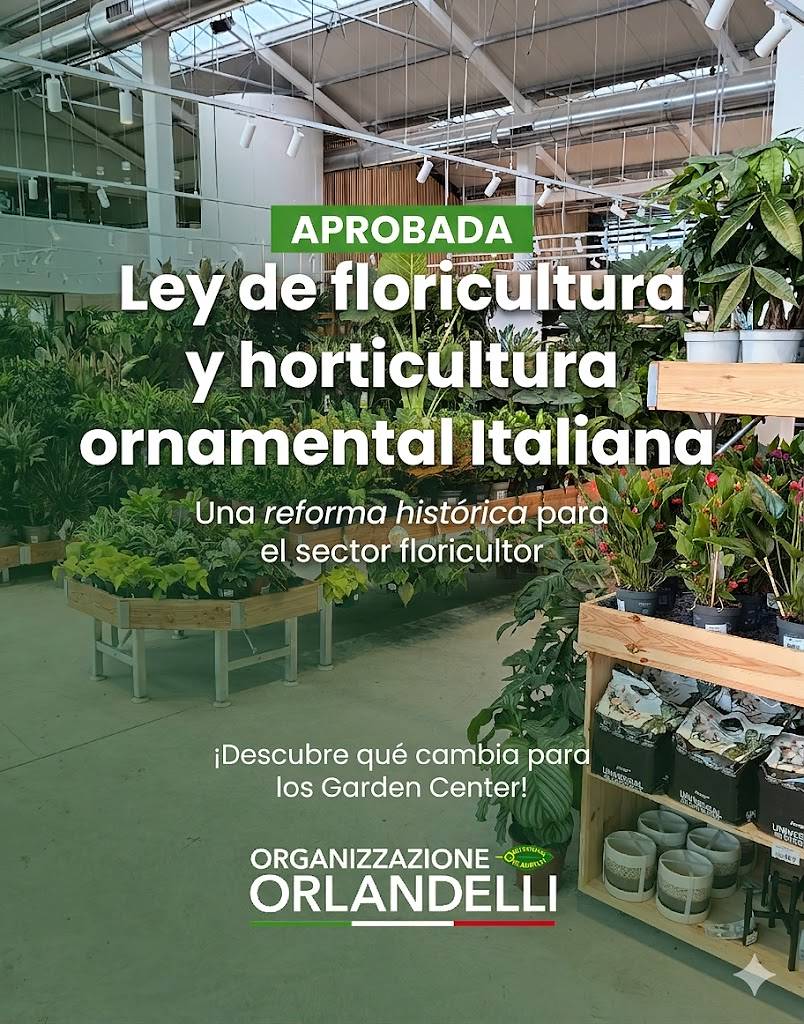 La nueva ley sobre la floricultura y los centros de jardinería italianos.