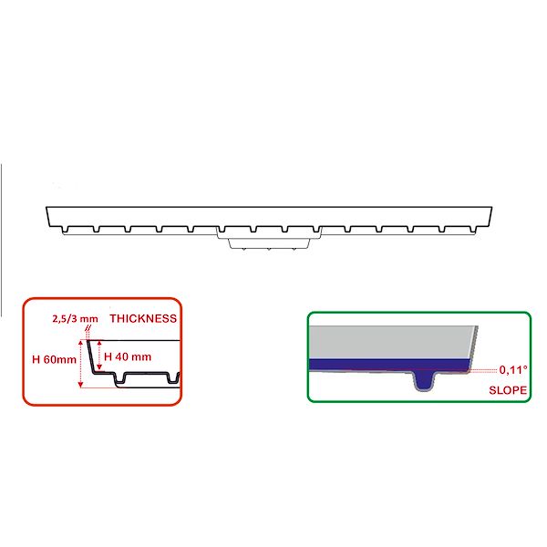 Ebb & flow benches water tray