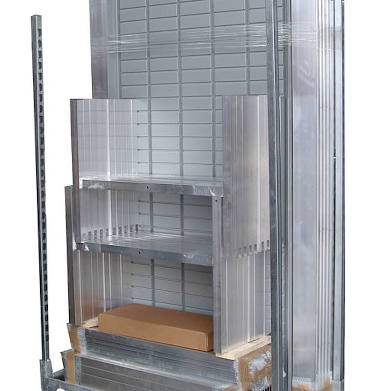 Ready-to-assemble fixed water tables in aluminium on wheels