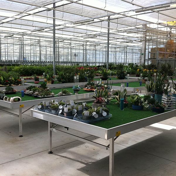 Bancale espositore fisso in alluminio da assemblare