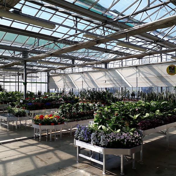 Bancale espositore fisso in alluminio da assemblare