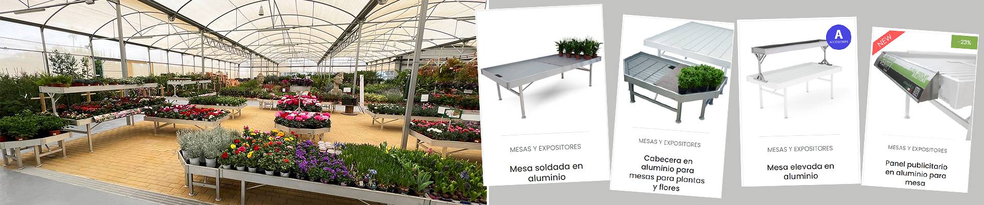 MESAS Y EXPOSITORES