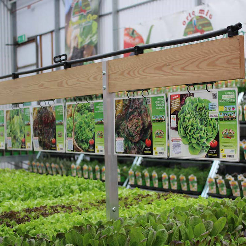 Barre porte-fiches en bois