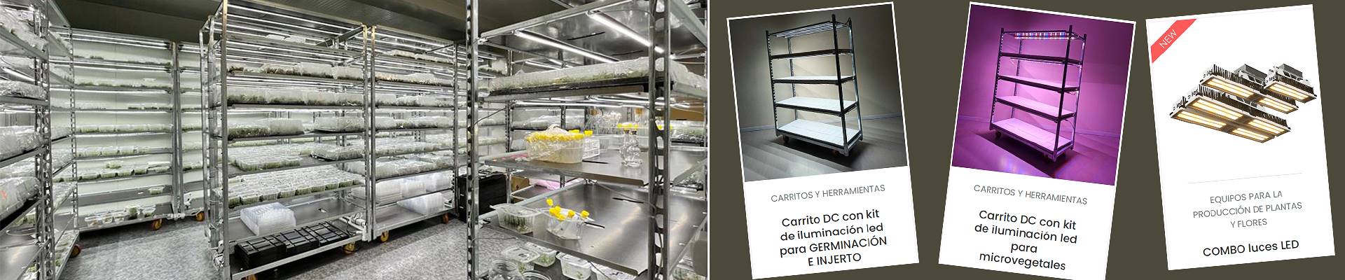 EQUIPOS PARA LA PRODUCCIÓN DE PLANTAS Y FLORES