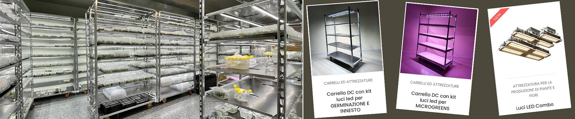 Carrelli con luci a led