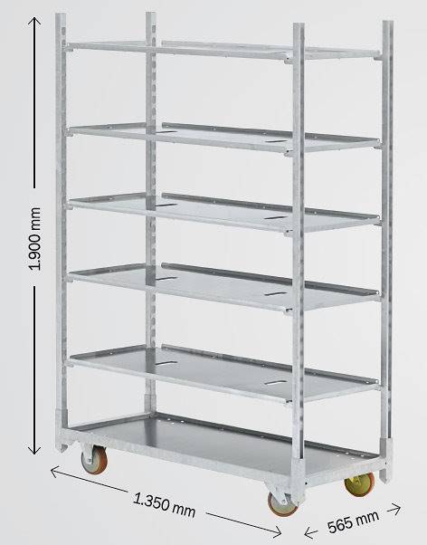 Set carrelli e ripiani DC - CUBO