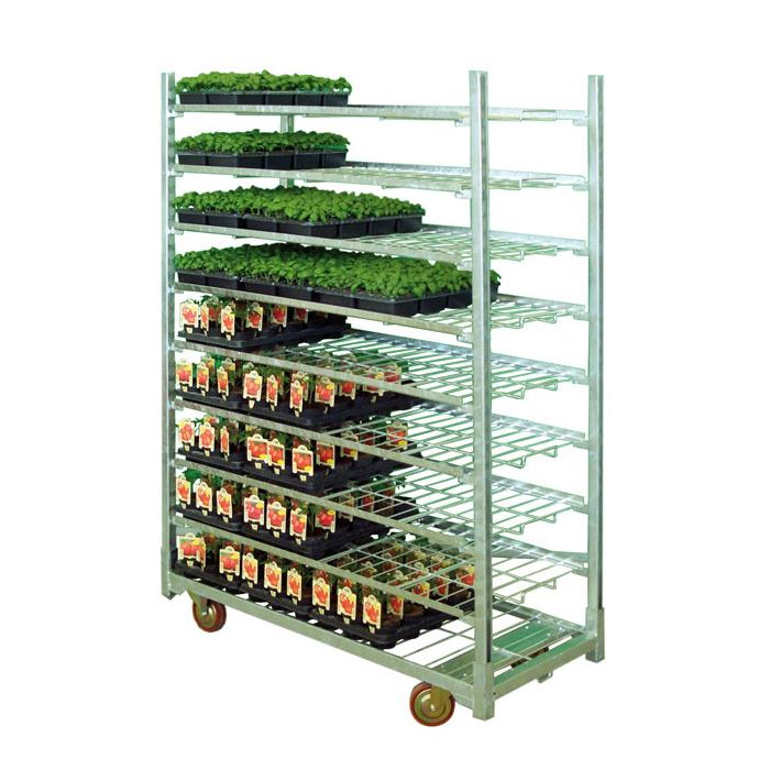 Wire mesh trolley horticulture