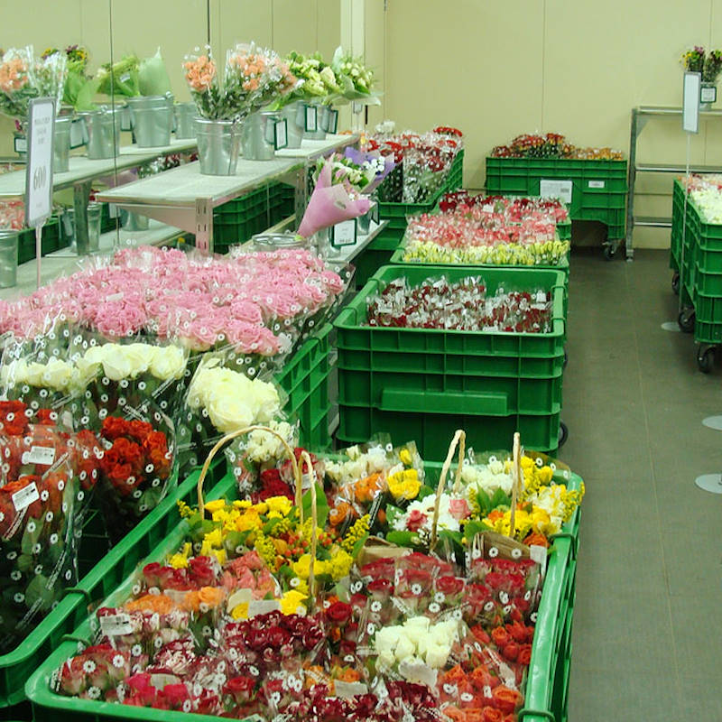 Carrito para flores cortadas