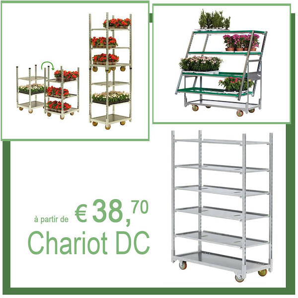 Chariot et Tables disponibles tout de suite