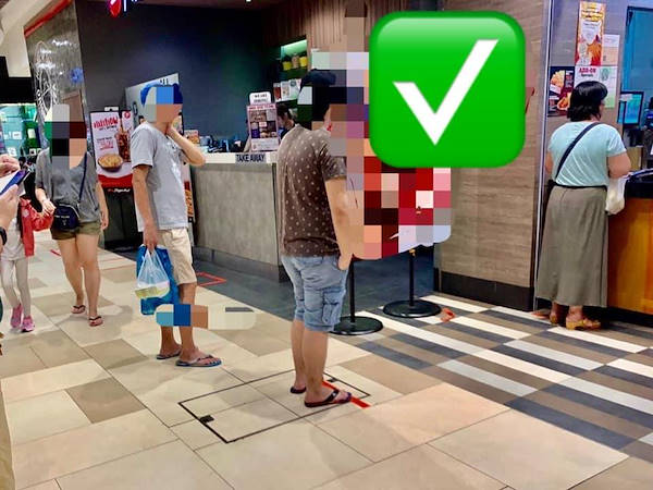 Distanziamento sociale nel punto vendita