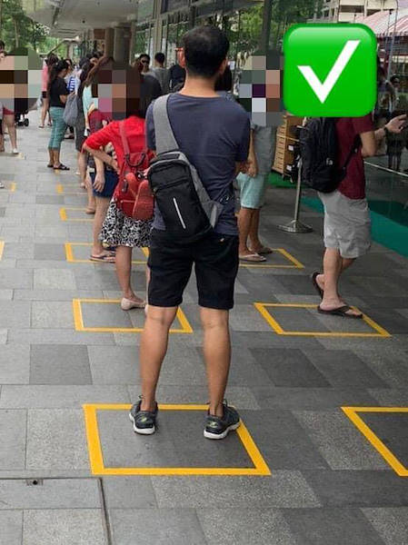 Distanziamento sociale nel punto vendita