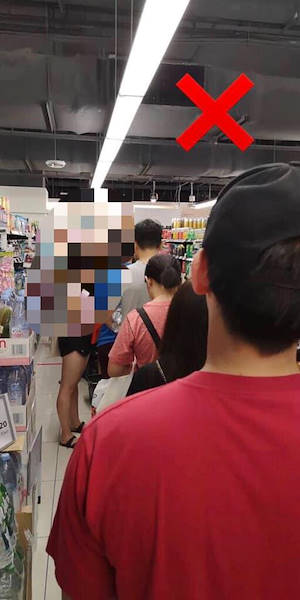 Distanziamento sociale nel punto vendita