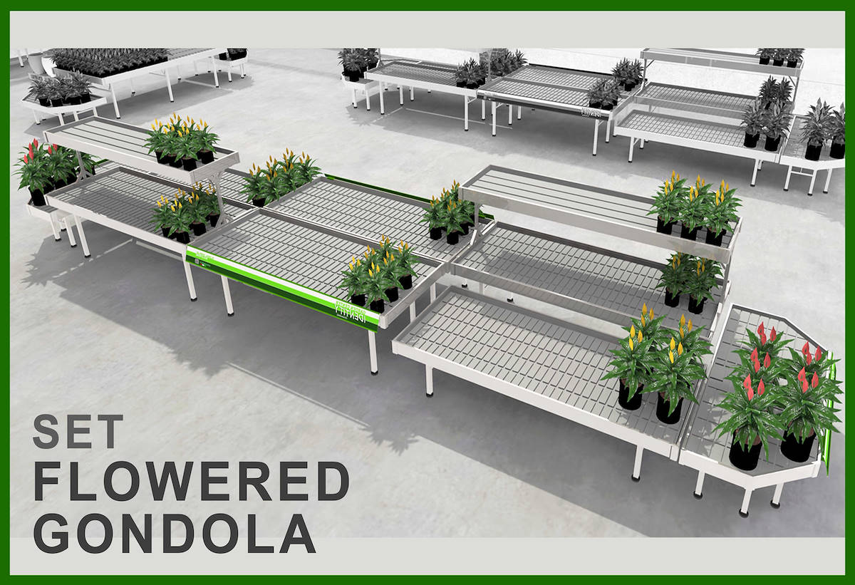 Set FLOWERED GONDOLA 