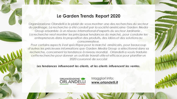 GARDEN TRENDS REPORT 2020- Troisième partie