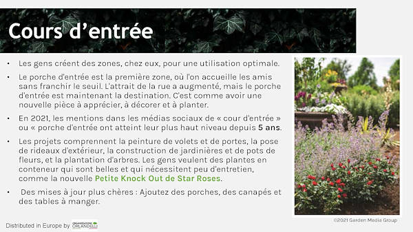 Garden Trends Report - Deuxième partie
