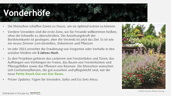 Garden Trends Report - Zweiter Teil