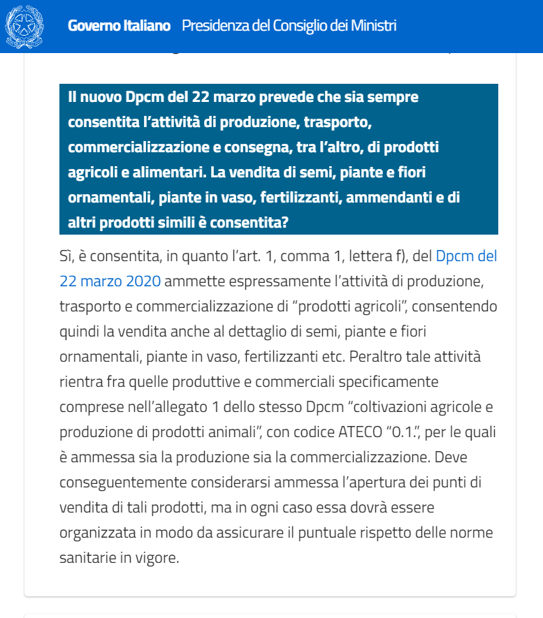Le FAQ del Governo Italiano - Presidenza del Consiglio dei Ministri